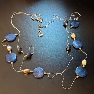 Ruby Rd. Elegant Blue and Silver Necklace